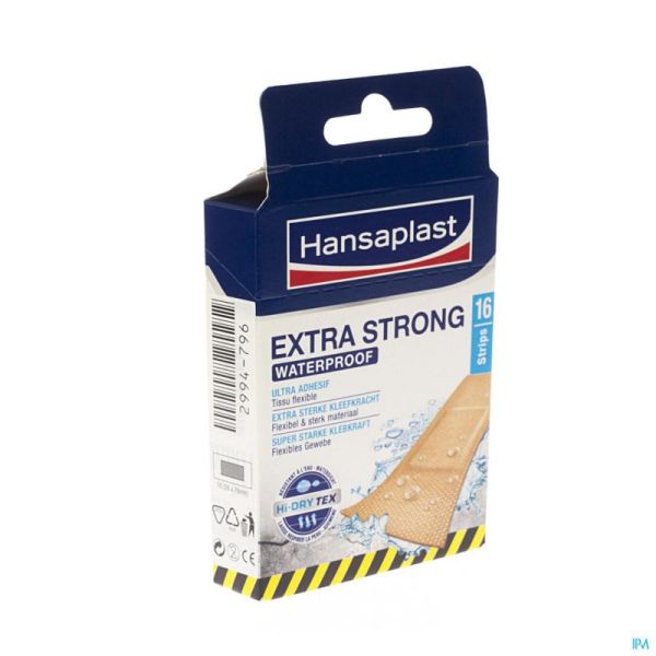 Hansaplast Extra Strong Waterproof Strips 16